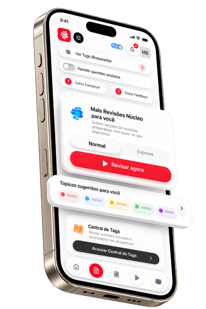 App MedCof no celular com aulas offline